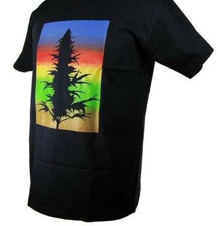 Blue Leaf Design T-Shirt