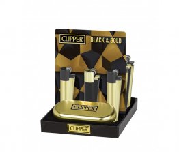Clipper Lighter - Metal Version Black & Gold