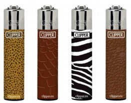 Clipper Lighter - Leather Look