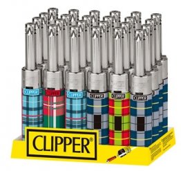 Clipper Lighter - Tube Mini Tartan