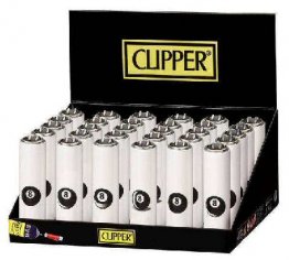 Clipper Lighters - Mini Metal 8 Ball Design