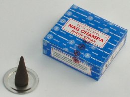 Nag Champa Incense Cones & Stand