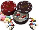Poker Chip Pill Box & Stash