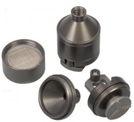 Snuff Grinder With Metal Screen & Funnel