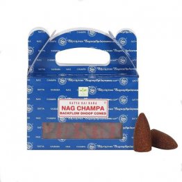 Satya Backflow Incense Cones - Nag Champa