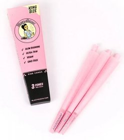 Blazy Susan King Size Pink Pre Rolled Cones x 3