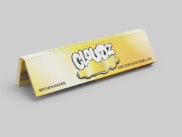 Cloudz King Size Rolling Papers + Tips - Brown