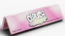 Cloudz King Size Rolling Papers + Tips - Pink