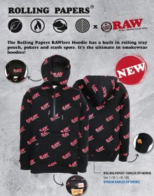 RAW Rawler Hoodie x Rolling Papers
