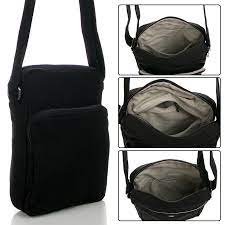 Cotton Black Bag With Secret Pocket