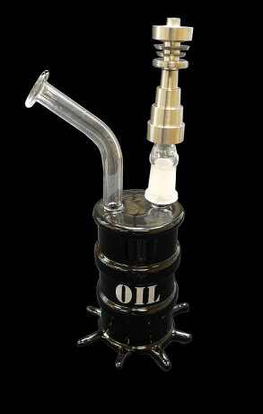 Glass Oil Waste Drum Dab Rig / Bong