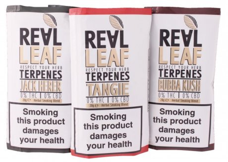 Real Leaf Terpenes Herbal Smoking Mix - Bubba Kush
