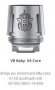 TFV8 Baby X4 Replacement Atomizer Heads